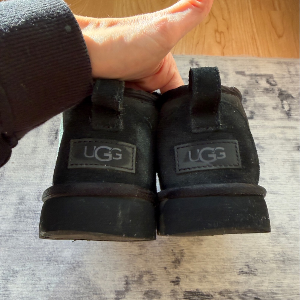 UGG Black Ultra Mini Ankle Boots size 7